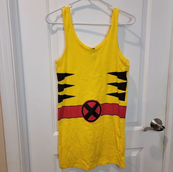 Marvel Dresses & Skirts - Marvel Wolverine Licensed Costume Tank Dress Bodycon Juniors Size Large